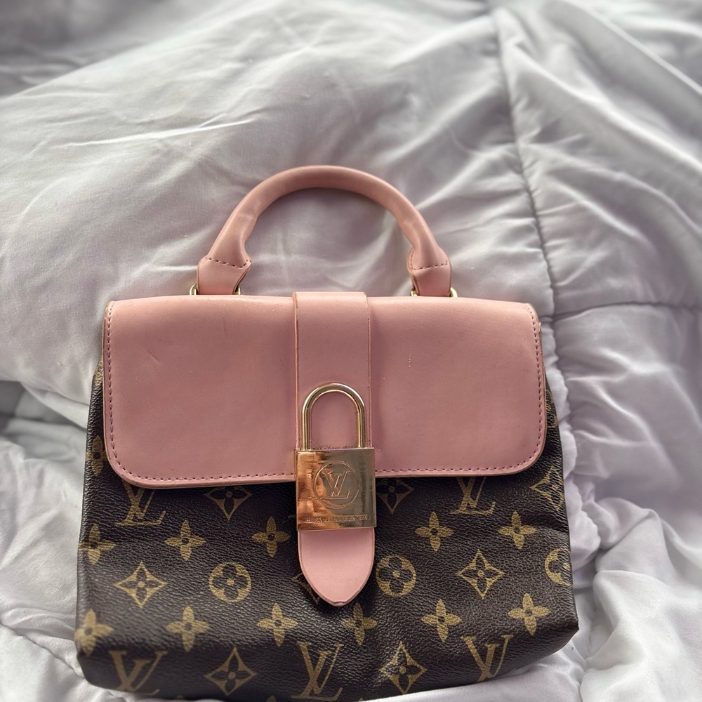 Pink and Brown LV Handbag
